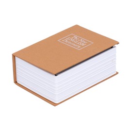 Book Lock Box, small Lock Box Money Hiding Collection Box Book Lock Box with 2 Keys for Home and Office Use