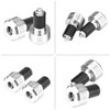 Qiilu Universal Anti-Vibration Handlebar End Caps - Pair of 22