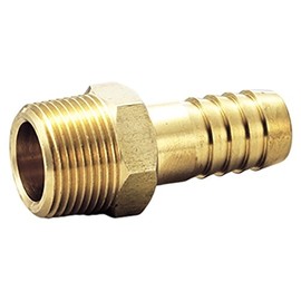 Flowbal Hose Nipple Brass Threaded Fitting GHN-0211 1/4x10.5
