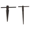 2pc Tapered Reamer Set De Burring Tool 3-22mm T-Handle Type