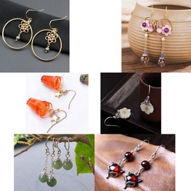 Earring Hooks 14K Gold Plated Hypoallergenic Ear Wires for Jewelry Making （200 PCS Earring Hooks+200 PCS Earring Backs）