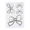 4 x 'Decorative Bow ' Temporary Tattoos - Water Resistant,