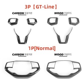 YOUOTOOCAR Steering Wheel Button Frame Cover Compatible with Kia K4 Accessories (3, Wood Grain)