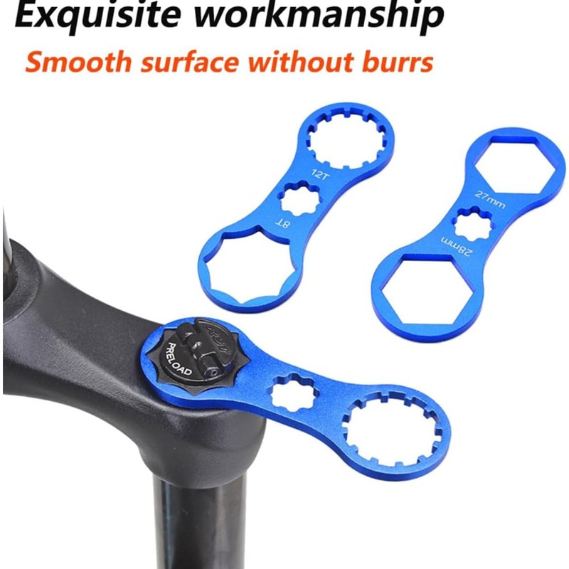 ZHAOYCSH 2PCS Bicycle Front Fork Repair Tool - Blue Fork