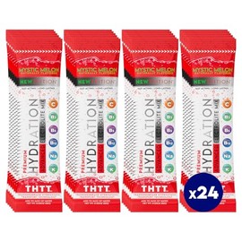 NewTrition Hydration Powder, Electrolyte Powder Packets, Naturally Flavored Hydrating Packets for Water, Fast Acting Hydrate Electrolytes with Vitamins B&C, Energy & Recovery, MysticMelon, Pack of 24