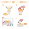 4 Pcs Pudding Moulds With Lid - Panna Cotta Cups,