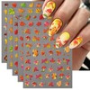 IDDFEVE Embossed Fall Nail Art Stickers, 5D Thanksgiving Day Nail