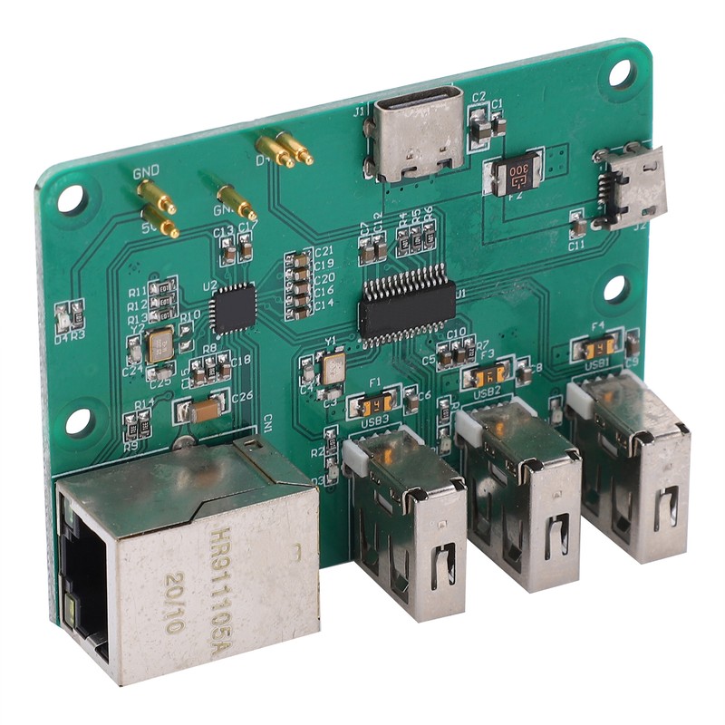 HUB Expansion Board Integrated USB to Ethernet Accessories for Raspberry