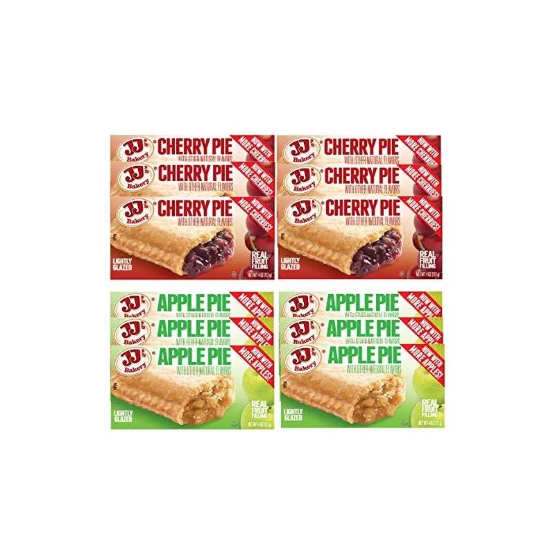 JJ's Bakery Pies Variety Pack | Apple and Cherry |