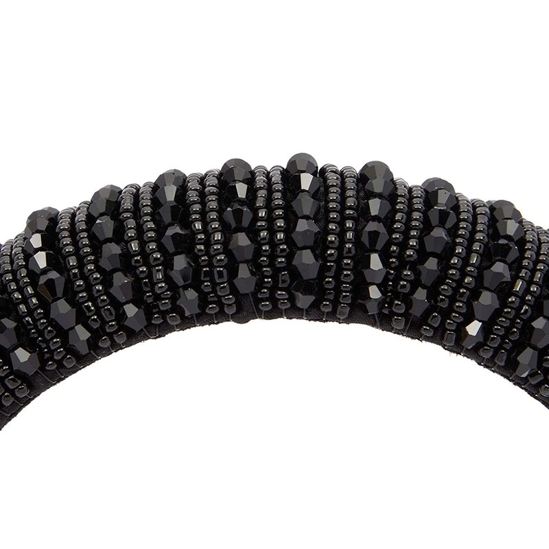 Diademas acolchadas de perlas para mujer, diseños de diamantes de