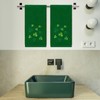 JarThenaAMCS 2Pcs Green St. Patrick's Day Hand Towels Cotton Embroidered