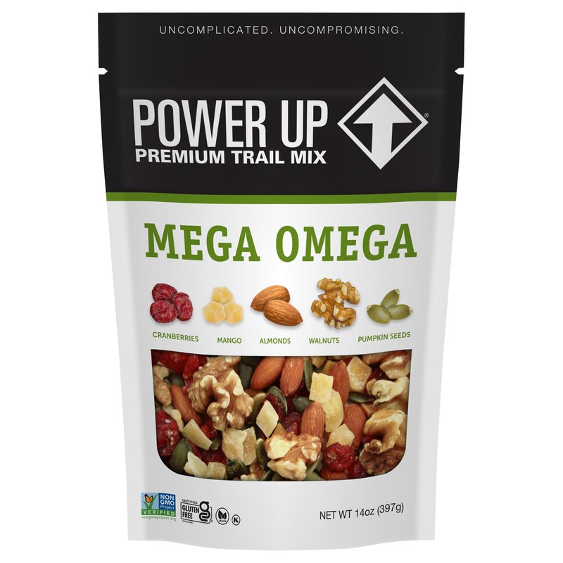 Power Up Trail Mix, Mega Omega Trail Mix, Non-GMO, Vegan,