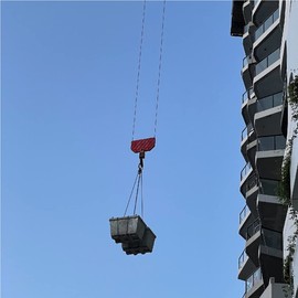 Lifting Chain Sling 5/16 Inch X 13 Ft Engine Hoist Lift Chain G80 Alloy Steel 20 Ton with 4 Leg Grab Hooks for Mining, Machinery, Ports, Building