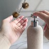 Lunestella Elegant Boho Beige Hand Soap Dispenser with Stainless Steel