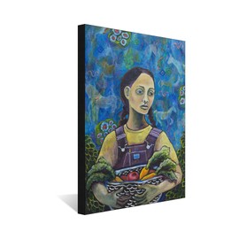 Horses I've Known and Loved Dreamscape Giclee Archival Canvas Print Wall Art Décor for Home & Office from Oil Painting by Folk Artist Libby Hoagland 24" x 36"