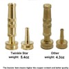 Twinkle Star Solid Brass Heavy Duty Adjustable Twist Hose Nozzle