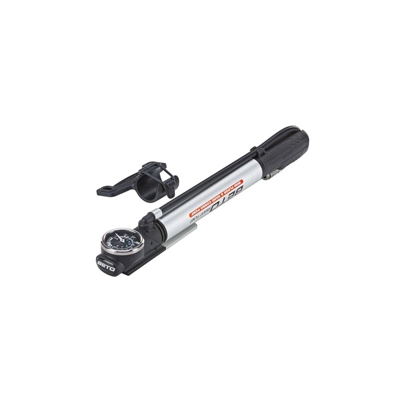 Prophete Fahrradpumpe, Luftpumpe, Alu-Mini-Standpumpe für alle Ventilarten