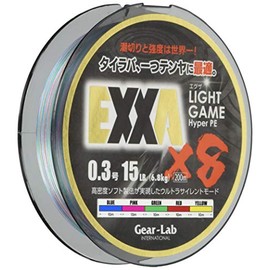Gear-Lab PE Line, EXXA, 68.4 ft (200 m), No. 0.3, 15LB, 15 LB, 8 Pieces, 5 Colors
