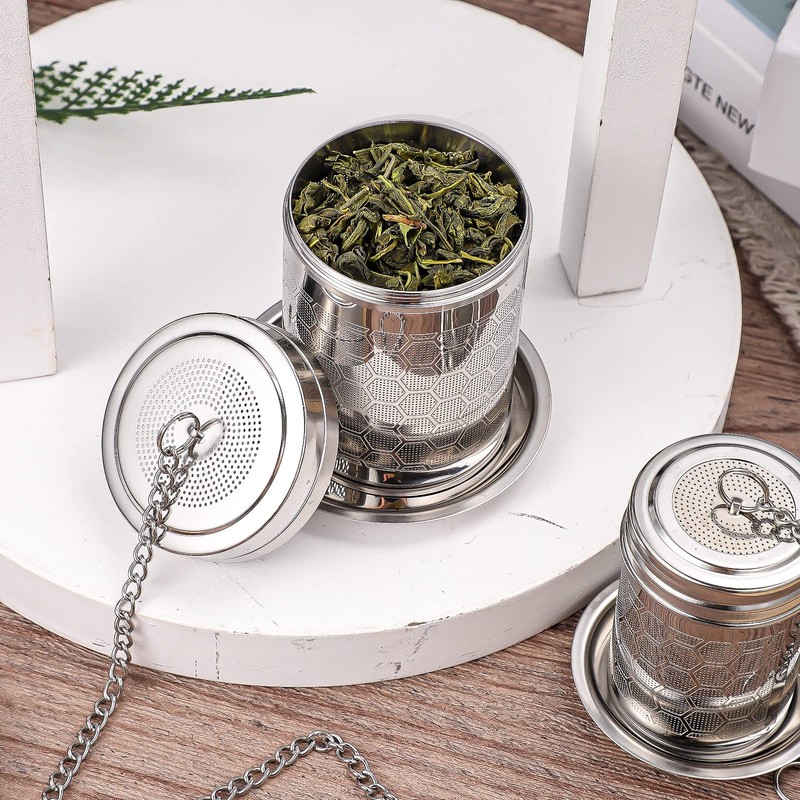 2 Pack Tea Infuser, Tea Strainers for Loose Tea Mesh