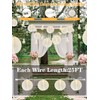 Pallerina 25Ft White Lantern String Lights with 10pcs G40 LED