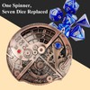 Unique Dice Roulette Dice 7-in-1 Turntable Dice DND Spinner Metal