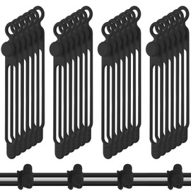 40 Bridas de Silicona para Cables Lazos de Cordón de Correa de Soporte Reutilizable Correas de Cable Ajustables Organizador de Cable de Carga Multipropósito para Sujetar Cables de Carga