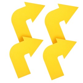 Kisangel 4pcs Logo Plate Sports Tennis Court Markers Arrow Angle Training Markers Floor Marker Carpet Marker Flat Marker for Training Arrow Angle Training Sign Training Marking Pads