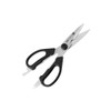 FM PROFESSIONAL Fmprofessional 21812 Multi-Purpose Kitchen Shears, Stainless Steel, Black,