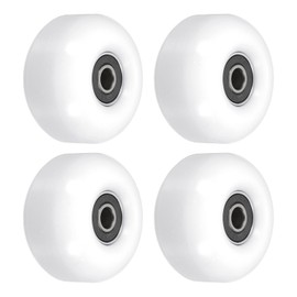 PATIKIL 52mm Skateboard Wheels with Bearings, 4 Pack Street Wheels for Skateboards Cruiser Wheel Replacement 95A, White Black