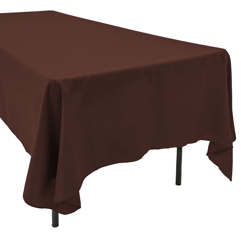 AK TRADING 100% polyester Rectangular Tablecloth 60" X 126", Dark