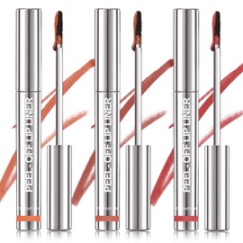 WOPPOE Peel off Lip Stain, Lip Stain Peel Off, Peel off Lip Liner Stain, Matte | Long Lasting | Waterproof | Smudge-Proof | Non-stick Cup for All Skin Types (1Set)