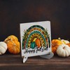 Pumpkin Truck Sunflower Autumn Thanksgiving Fall Decor Rustic Wooden Desk