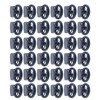 30pcs Metal Cord Lock End Toggle Double Hole Spring Stopper
