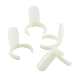 PACKOVE 100pcs Nail Art Display Board Plastic Rings Nail Polish Display Wheel for Salon