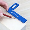 ViewReal Aluminum Carpenter Square with 3D Multi-Angle Layout Measuring Ruler