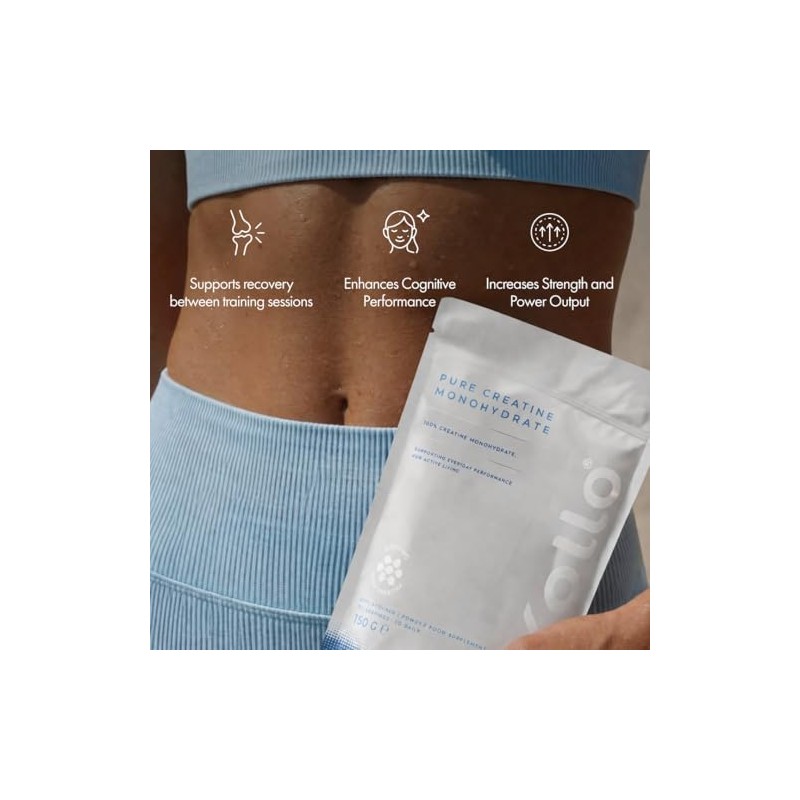 Kollo Creatine Monohydrate Powder-Pure Creatine Monohydrate Powder for Strength &