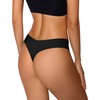 DEANGELMON Seamless Thongs for Women No Show Thong Underwear Women