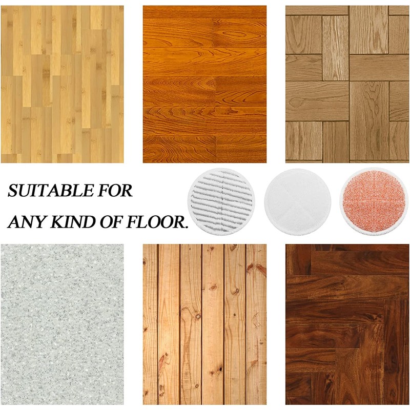 6 Pack Spinwave Mop Pads Replacement Kit Compatible with Bissell