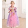 Girls Princess Dress Up Birthday Party Luxury Cosplay Costume Outfit