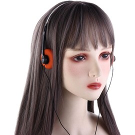 JJLFresheners Orange Retro Over-Ear Headphones,Wired Stereo Headphones,Walkman Headphone,Lightweight Portable Headphone with Adjustable Headband,Electronics