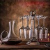 Mylifestyle Elegant Desktop Crystal Glass Stemware Rack/Rotate 6 Wine Glass