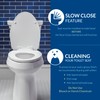 Mayfair Caswell Modern Slow Close Toilet Seat, Easy Clean Hinges