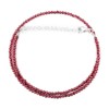 Natural Garnet Gemstone Full Beaded Choker Necklace, Energy Healing Crystals,