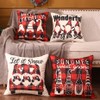 JOJOGOGO Christmas Decorations Gnome Christmas Pillow Covers 18x18 Set of