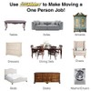 SuperSliders 4712795N Reusable Furniture Sliders for Carpet- Quickly and Easily