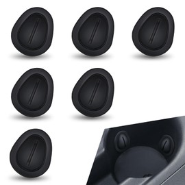 Yumfugu 6 PCS Car Water Cup Holder Limiter, Silicone Non-Slip Shock-Absorbing Silent Center Control Cup Stabilizer, Elastic Anti-Scratch Drink Stopper, Universal for Car Cup Holder Accessory (Black)