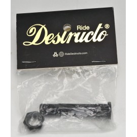 Destructo Trucks HollowPoints Skateboard Replacement KINGPIN & NUT, 2" Black NOS