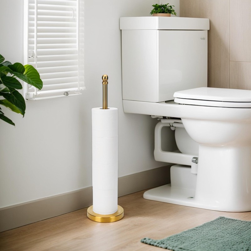 Songtec Toilet Paper Holder Stand Reserve for Bathroom, Holds 4/5