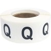 Letter Q Inventory Labels .75 Inch Round Circle Dots 500