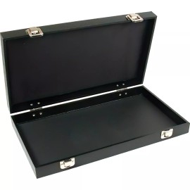 FindingKing 72 Gem Jars Black Display Tray Gemstone Travel Case